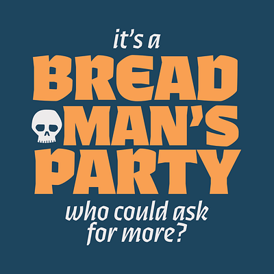 Bread Man's Party branding graphic design identity identity design logo logo design nanobakery