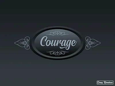Courage ! design graphic design logo vector