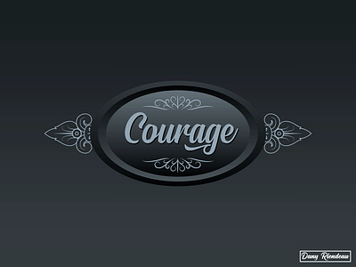 Courage ! design graphic design vector