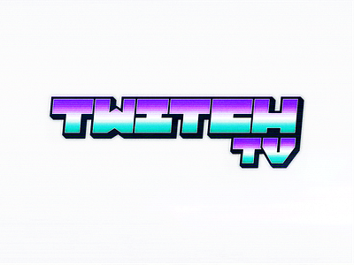 Twitch Retro Style Logo Design branding design dribbble graphic design logo logo design logo designer nostalgic rebound redesign retro twitch vintage weekly warm up wordmark