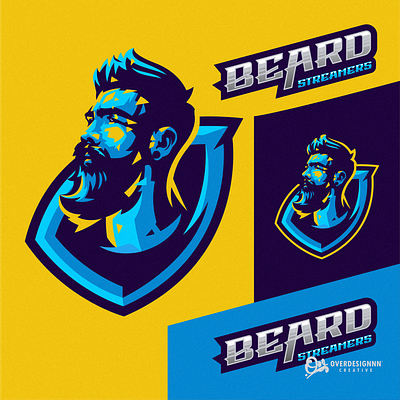 Beard Logo beard logo branding design graphic design identity illustration logo mark tshirt ui vector