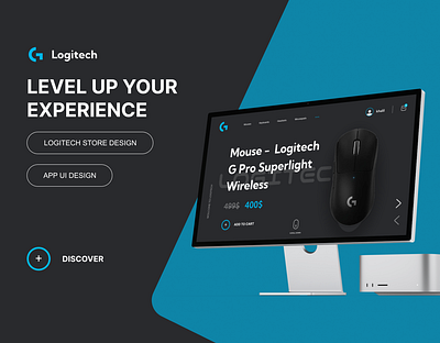 Logitech Store | Landing page UI Design app branding design graphic design illustration logo typography ui ux vector