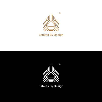 Estates By Design Logo Design app branding design graphic design house logo illustration logo logo design ui vector