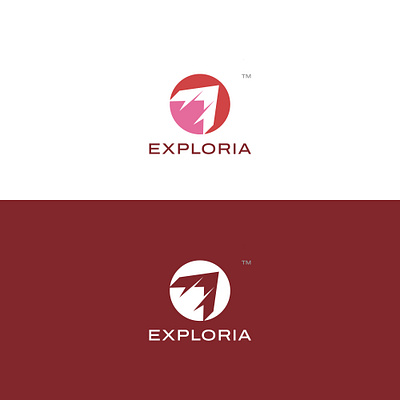 Exploria Logo Design app branding design graphic design house logo illustration logo logo design travel logo design ui vector