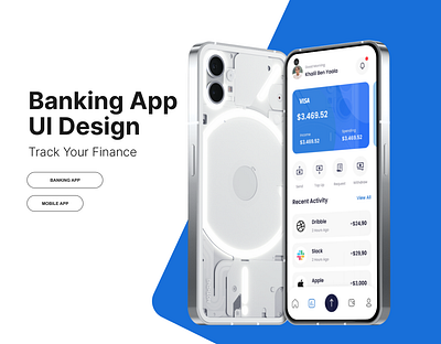 Banking App UI Design app branding design graphic design illustration logo typography ui ux vector