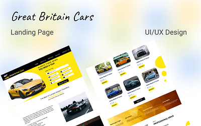 Great Britain UI/UX Design design figma graphic design landing page ui uiux website design