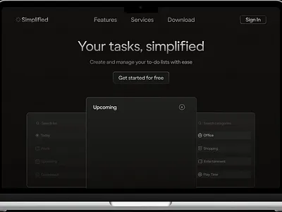 Animated landing page design 3d animation design motion design motion graphics saas design ui visual design web design web design animation