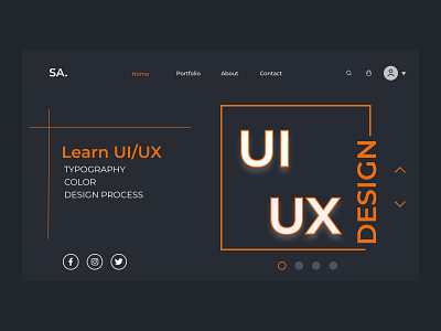 Learning Web ui design graphic design ui ux