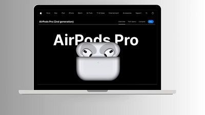 AirPods Pro (2nd Generation) Re-Design app apple design designer figma ui ui ux ui ux designer ui ux figma ux web