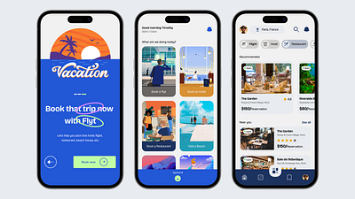 Flyt app design flyt ui uiux design ux vacation