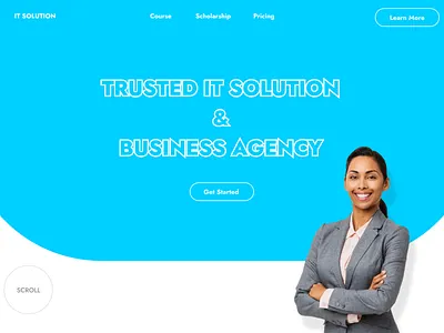IT SOLUTION WEB MOCKUP branding landing page ui web design web mockup
