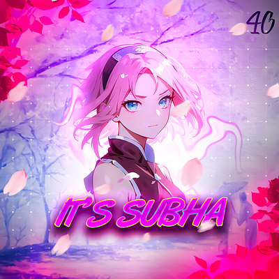 ANIME PROFILE PFP SAKURA DESIGN.. branding graphic design logo