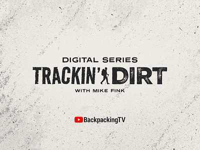 YouTube digital series Identity Concept backpacking branding canada design digital graphic design hiking illustration logo outdoor series tracking typography usa youtube