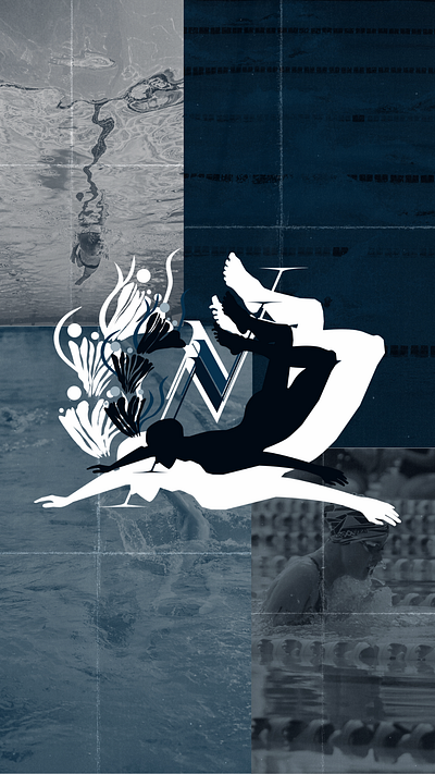 NEREIDES (LGBTQ+ swim team) branding graphic design logo