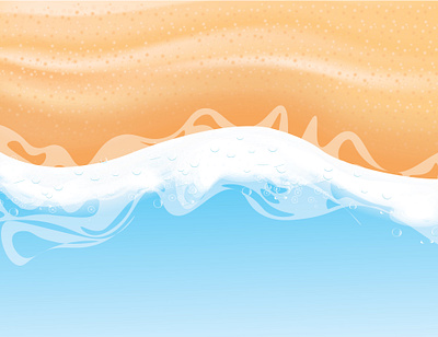 Download Your Free Beach Sand Waves and Water Drop Vector File