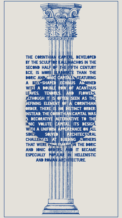 corinth archaeology design graphic design poster