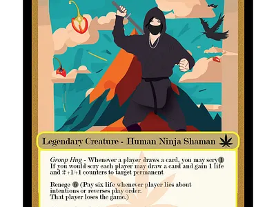Custom MTG Legendary Creature Card something i did for fun