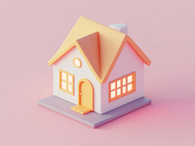 3D House Pastel Style | Isometric 3d Pastel House Model 3d 3d house 3d pastel animation branding cartoon house cartoon logo design etsy fiverr gerdoo graphic design house model illustration logo logo desgin logo maker motion graphics vector