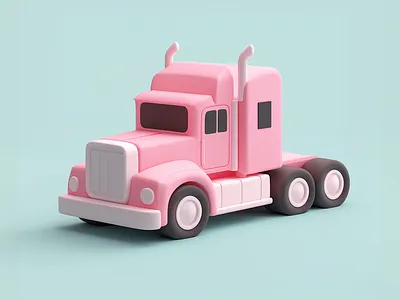 3D Cartoon Truck | Cartoon Truck image 3d 3d illustration 3d truck animation branding cartoon car cartoon mascot cartoon truck design fiverr gerdoo graphic design illustration logo motion graphics pinky pinky truck social medeia truck illustration vector