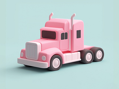 3D Cartoon Truck | Cartoon Truck image 3d 3d illustration 3d truck animation branding cartoon car cartoon mascot cartoon truck design fiverr gerdoo graphic design illustration logo motion graphics pinky pinky truck social medeia truck illustration vector