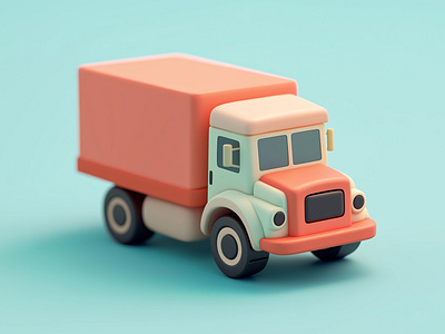 Cartoon Truck | 3D Model 3d 3d car 3d cartoon 3d illustration 3d model 3d model concept 3d truck animation branding cartoon car cartoon style cartoon truck design fiverr gerdoo graphic design illustration logo logo maker vector