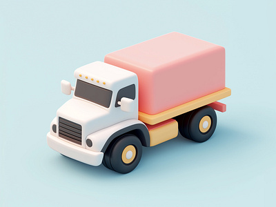 3D Cartoon Truck | Cartoon Truck Design 3d 3d truck branding cartoon car cartoon truck cartoon truck design design etsy fiverr gerdoo graphic design illustration logo motion graphics premium vector truck truck illustration vector