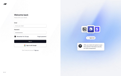 👀 Clean login blue clean dashboard gradient inputs login saas signup social visual welcome