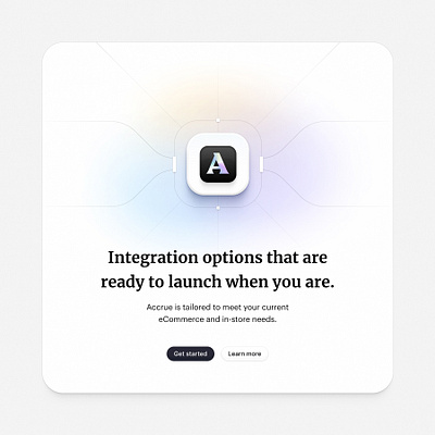 AccruePay visual exploration chip clean ecommerce gradient icon illustration integration matrix pay payment subtle ui visual