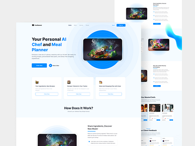 ChefMateAI Website Landing Page Design designsystem