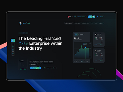 Trading Platform Web Design banking crypto crypto trading crypto trading website cryptocurrency defi finance fintech forex invest investment landing landing page money platform web app web design webdesign