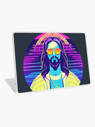 Cyber Jesus D45 canva design graphic design