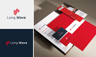 Long Wave logo business logo corporate logo logo design long long logo longwave longwave logo machinery logo smooth logo wave wave logo