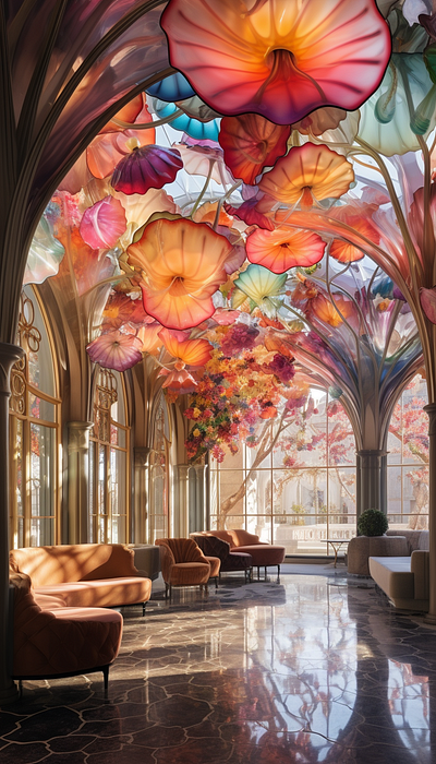 Gaudi Interior 3d ai design graphic design illustration