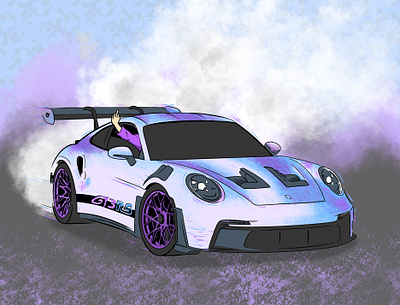 Porsche GT3 RS Done on procreate