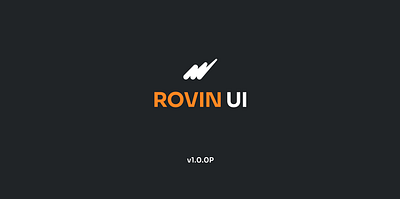 ROVIN UI branding graphic design ui