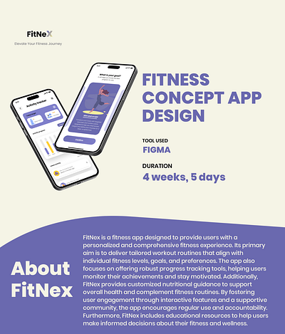 FitNex || A Fitness Concept App Design app branding fi graphic design mobile app ui ux