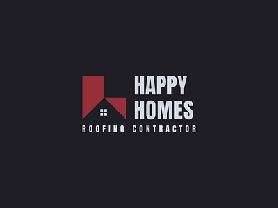 Happy Homes roofing contractor logo design brand identity branding geometric logo h logo homes logo identity logo logo design logodesigner logos logotype luxury real estate logo modern logo property logo real estate brand logo real estate company logo real estate logo realty logo roofing roofing logo