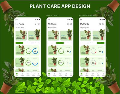 Plant Care App Design 3d animation branding design graphic design logo motion graphics ui uiux