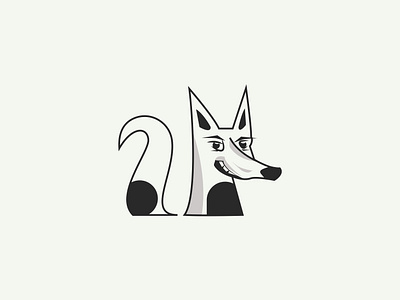 Laughing Fox animal logo art logo brand mark fox fox logo design laughing fox laughing logo minimal logo minimal logo design pretty fox smile logo