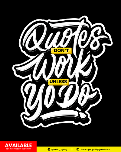 Quotes lettering branding calligraphy design hand drawn illustration lettering lettering logo lettering quotes logotype quotes typography typography quotes