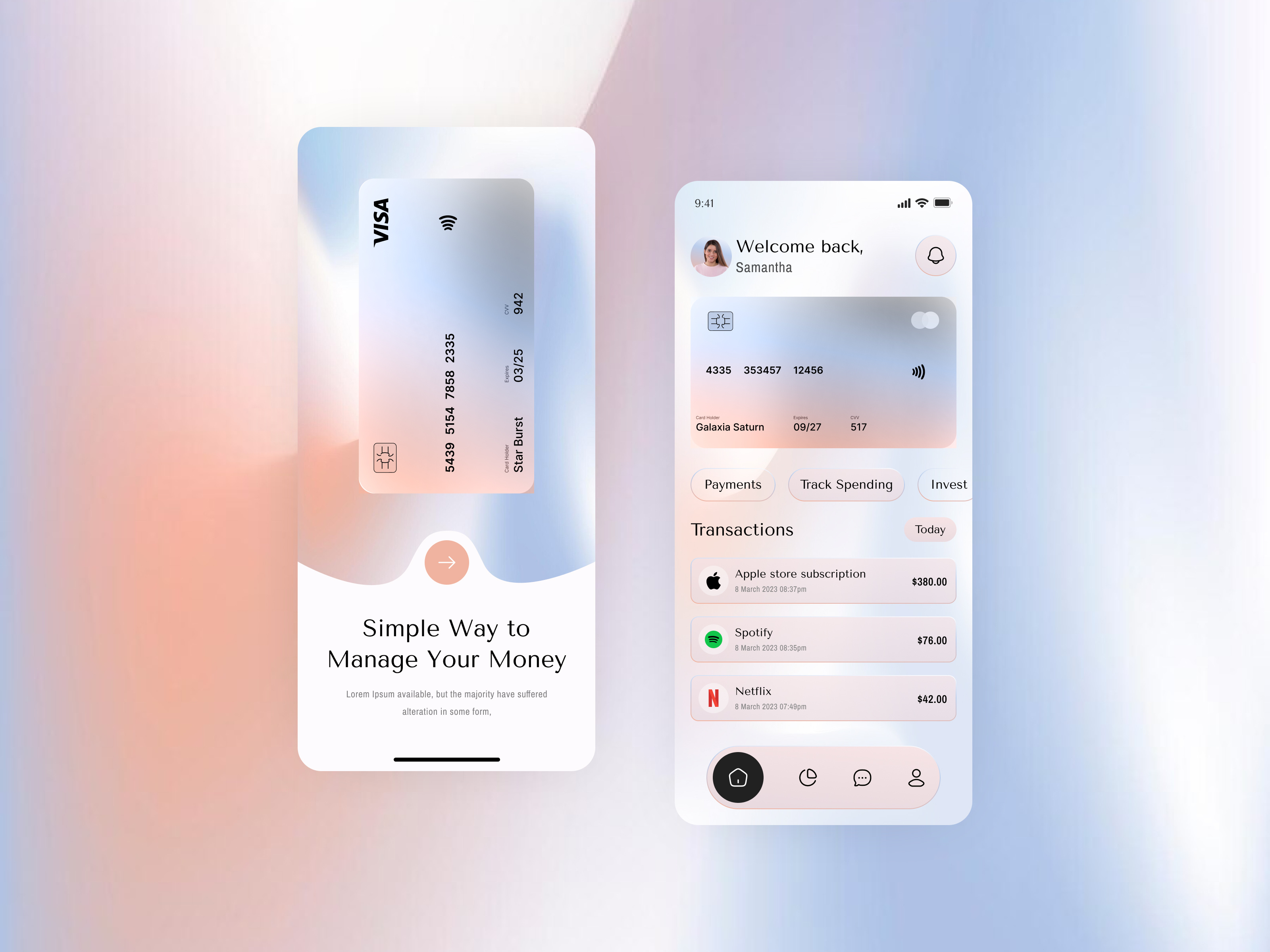 Example of Crypto Wallet Mobile App