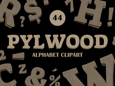 Pylwood Alphabet Clipart with 5 Uniques View alphabet alphabet clipart clipart pylwood