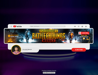 Professional Gaming YouTube Banner Design banner design banner youtube cover gaming banner youtube youtube banner youtube banner design youtube cover