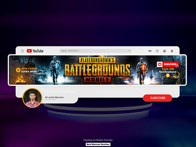 Professional Gaming YouTube Banner Design banner design banner youtube cover gaming banner youtube youtube banner youtube banner design youtube cover