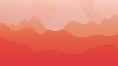 Warm Mountains affinity designer illustration vector