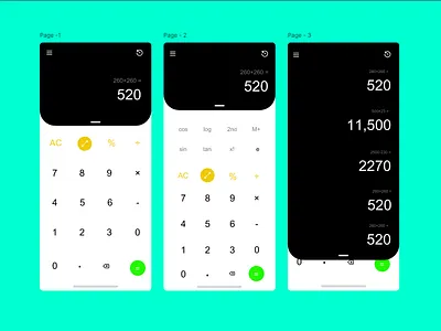 Modern Calculator UI app branding calculator ui design graphic design mobile app typography ui ux