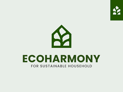 EcoHarmony - Mock Project (1/3) branding design eco graphic design logo nature sustainability