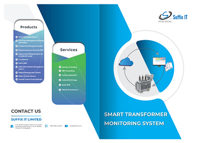 Transformer Monitoring System branding brochuredesign corporatedesign dribbbleshowcase energymanagement techbrochure transformermonitoring