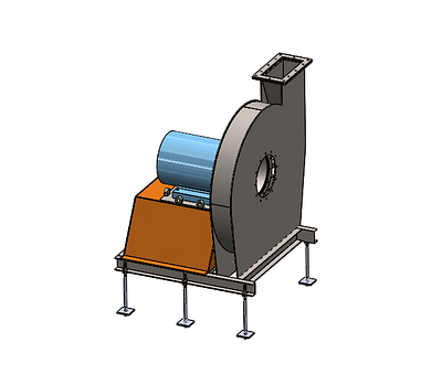 Centrifugal blower fan CAD model 3d cad 3d model 3d modeling cad cad model centrifugal fan fusion 360 industrial cad industrial design solidworks