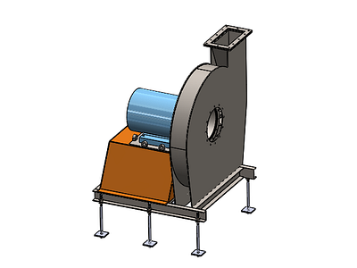 Centrifugal blower fan CAD model 3d cad 3d model 3d modeling cad cad model centrifugal fan fusion 360 industrial cad industrial design solidworks